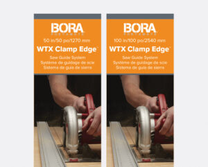 outdated Bora WTX Clamp Edge 50 in. & 100 in. packaging